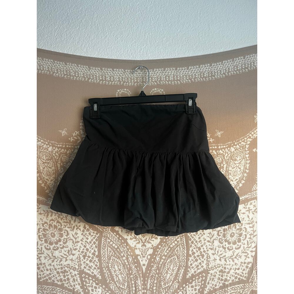 Dissh Women’s Strapless Bubble Bandeau Black Top